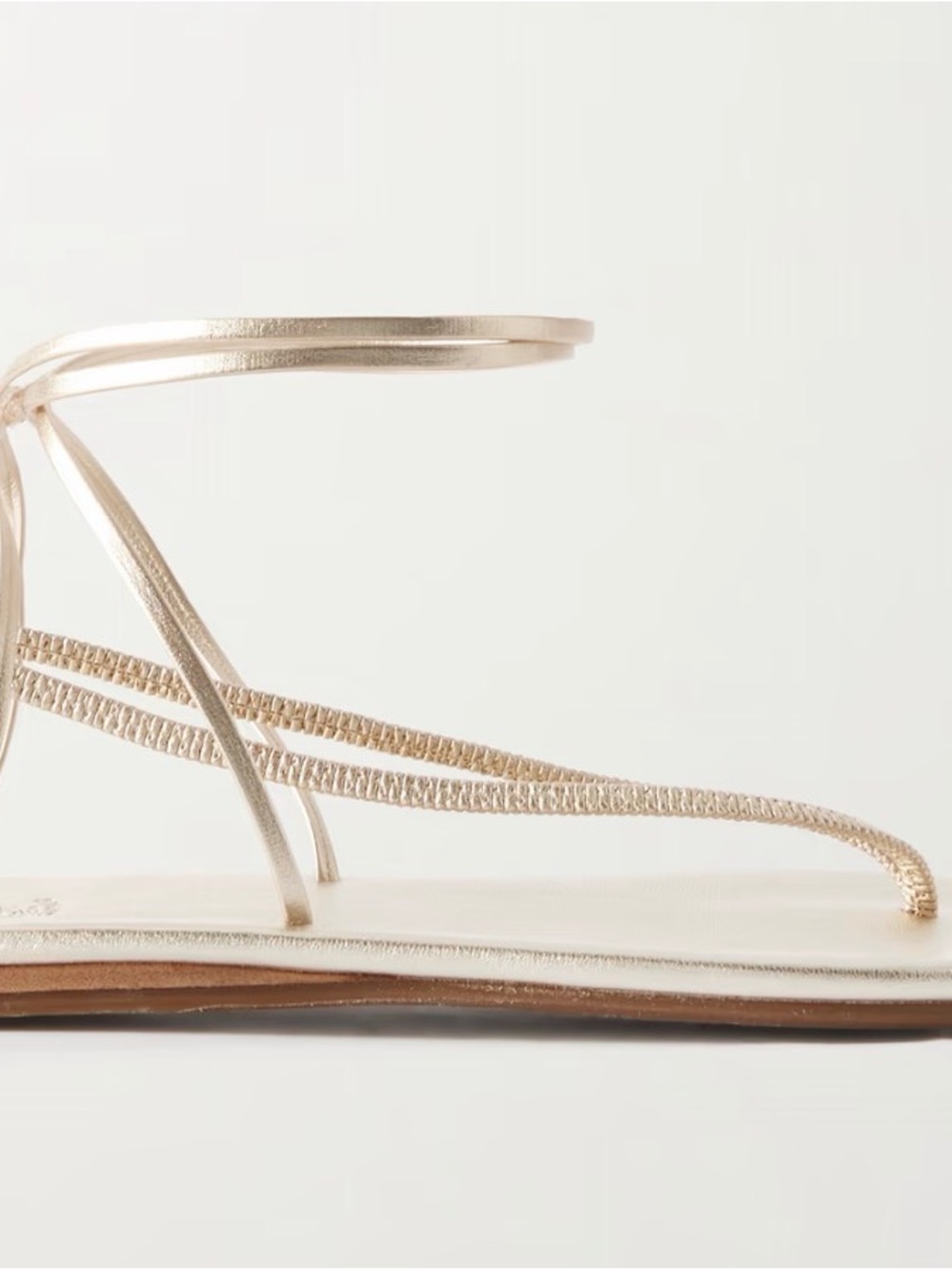Metallic Gold Strappy Women’s Sandal